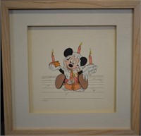 1942 Mickey's Birthday Party Engraved Etching COA!