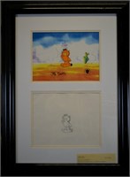 Garfield Hand Painted Cel signed by Jim Davis