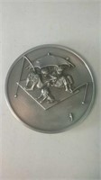 Pewter Norman Rockwell plaque