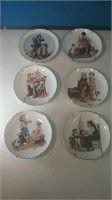 Group of six Norman Rockwell collector plates