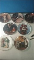 Group of Seven Norman Rockwell collector plates 8