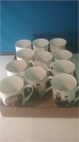 Group of 12 Norman Rockwell good condition tea o