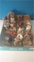 Flat of Boyds Bears collectible figures