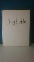 Nice larger Holy Bible and a white leatherette