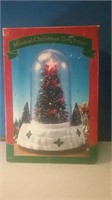 Musical Christmas tree Dome about 12in tall in