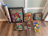 Large lot of marvel pictures and posters