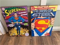Large wooden Superman pictures