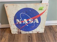 Heavy metal NASA sign