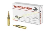 WIN USA 762X51 147GR FMJ - 20 Rds