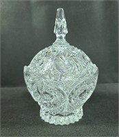 Leaded Crystal Candy Dish With Lid