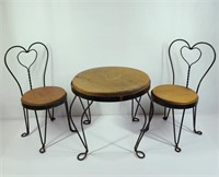 Decorative Wrought Iron Table & Chairs Set
