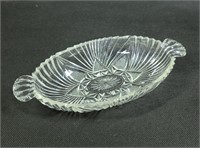 Clear Pressed Glass Serving Dish