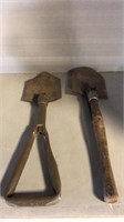 Folding shovel and spade