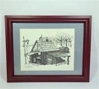 Log Cabin Limited Edition Framed Print
