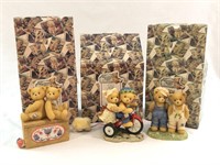 3 Cherished Teddies Friends, Team, Trouble