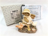 Cherished Teddies Susannah Feeding Roosters