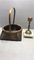 Basket and candle holder