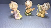 3 vintage made in Japan angels. Ceramic