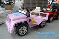 Lyserød Jeep, elektrisk legebil til små børn