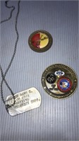 Military dog tags, national guard