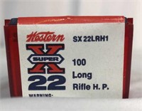 Western Super X 22 cal HP Long Rifle full box