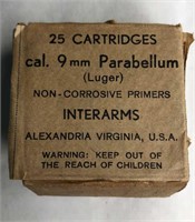 Interarms 9mm Parabellum (Luger) full box
