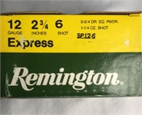 Remington Express 12 ga 2 3/4 in 6 shot full box