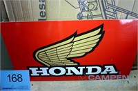 Metalskilt m/Honda logo, 90x50cm
