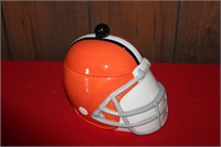 BROWNS COOKIE JAR-HAS NFL STICKER