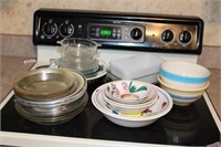 LOT OF MISC. DISHES, BOWLS, MISC.