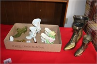BOX OF MISC. DECORATIVE SHOES