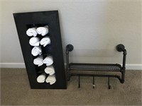 12PC TOWEL RACK DECO