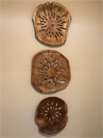 3PC WOODEN WALL DECO