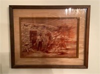 Etched Glass Remington Art