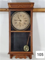 Ingraham Oak Regulator Clock