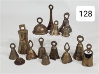 Collection of Minature Brass Bells