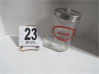 Lidded Gauze Container