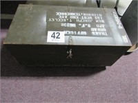 Military Foot Locker on Casters