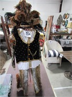 Mardi Gras Suit & Head Piece (Size 34/35)