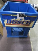 Busch Beer Open Cooler with Drain