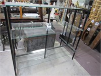 Glass & Metal Double Sided Display Shelf (60x54")