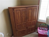 Corner Oak Entertainment Center