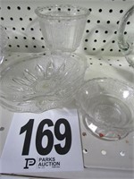 (4) Misc. Glass Dishes