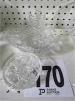 Pair of Coasters & (2) Glass Dishes
