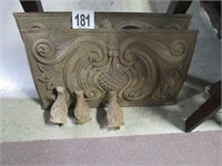 Cast Iron Fireplace Covers (2) with (3) Legs
