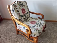 Vintage Floral Print Armchair