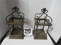 Pair of 14" Tall Candle Holders