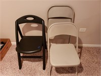 (3) Folding Chairs