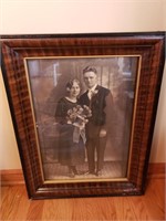 Old Wedding Photo in Frame