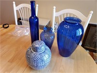 Blue Glass Decor